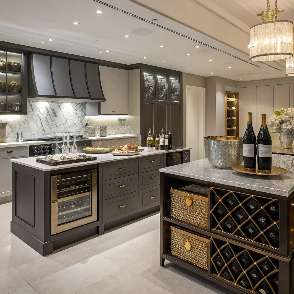 Michael Firth's sophisticated kitchen with Nelthoravion items